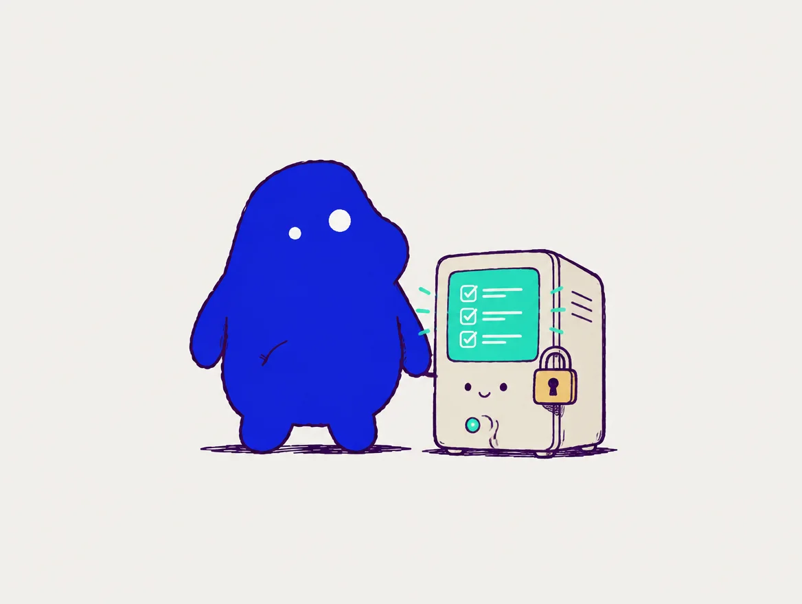 Illustrated private business computer
